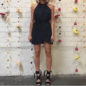 Nightcap Suede Vegan Halter Mini Dress